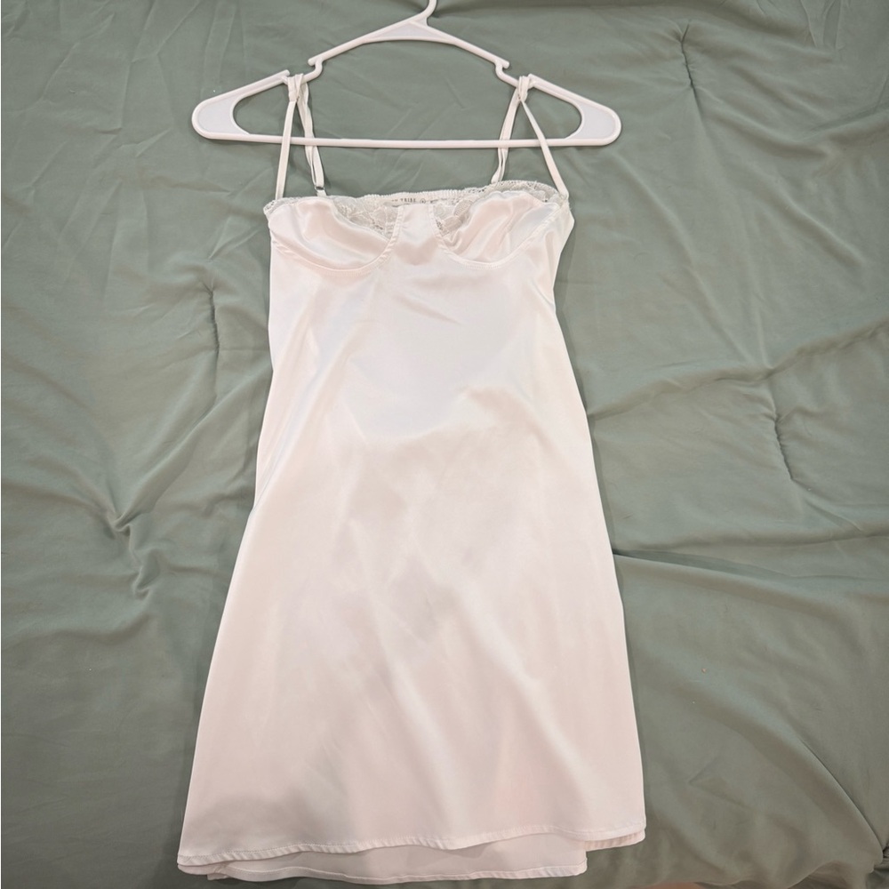 12th Tribe Cream Satin Chemise